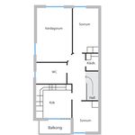 Hyr ett 3-rums lägenhet på 83 m² i Vilhelmina