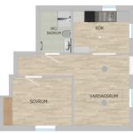 Rent 2 rooms apartment of 48 m² in Bro