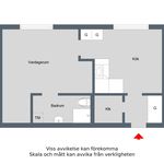 Rent 1 rooms apartment of 52 m² in Finspång