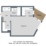 Hyr ett 1-rums lägenhet på 34 m² i Finspång