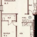 Rent 2 rooms apartment of 65 m² in Marielund