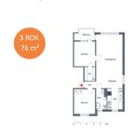 Rent 3 rooms apartment of 76 m² in Borås - Hässleholmen