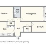 Rent 3 rooms apartment of 79 m² in Västra