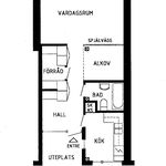 Rent 1 rooms apartment of 49 m² in Vilhelmina