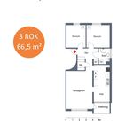 Rent 3 rooms apartment of 66 m² in Borås - Hässleholmen