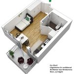 Hyr ett 1-rums lägenhet på 22 m² i Kristineberg