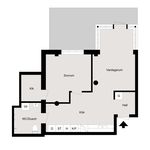 Rent 1 rooms apartment of 37 m² in Alingsås