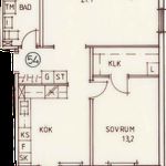 Rent 2 rooms apartment of 66 m² in Marielund