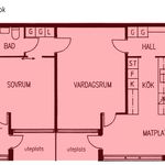 Hyr ett 2-rums lägenhet på 74 m² i Vilhelmina