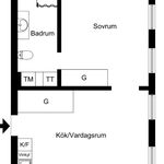 Hyr ett 2-rums lägenhet på 45 m² i Malmö