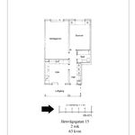 Rent 2 rooms apartment of 63 m² in Klippan centrum