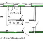 Hyr ett 1-rums lägenhet på 31 m² i Vilhelmina