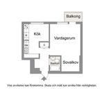 Rent 1 rooms apartment of 36 m² in Norrköping