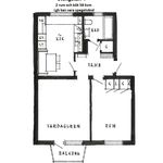Rent 2 rooms apartment of 58 m² in Sibbhult