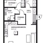 Rent 3 rooms apartment of 71 m² in Hjärup