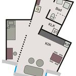 Hyr ett 1-rums lägenhet på 40 m² i Vilhelmina