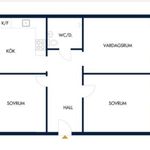 Rent 3 rooms apartment of 71 m² in Västerhaninge