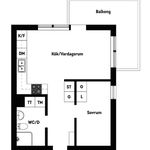 Hyr ett 2-rums lägenhet på 40 m² i Tumba