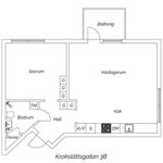 Rent 2 rooms apartment of 52 m² in Mölndal
