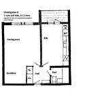 Hyr ett 1-rums lägenhet på 38 m² i Hanaskog