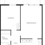 Hyr ett 2-rums lägenhet på 63 m² i Ockelbo