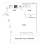 Hyr ett 1-rums lägenhet på 22 m² i Stockholm